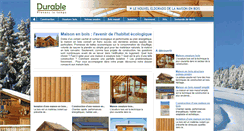 Desktop Screenshot of maison-bois.durable.com