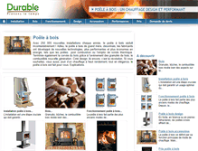 Tablet Screenshot of poele-bois.durable.com