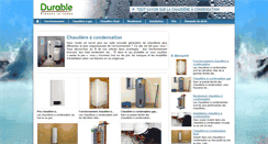 Desktop Screenshot of chaudiere-condensation.durable.com