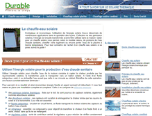 Tablet Screenshot of chauffe-eau-solaire.durable.com