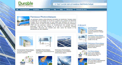 Desktop Screenshot of panneauxphotovoltaiques.durable.com